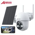 2K Solar Security Camera with Spotlight, 360° View Wireless Outdoor Camera, Waterproof PIR Detection, Rechargeable Battery Powered Home Surveillance Camera with Color Night Vision 2-Way Audio H246534