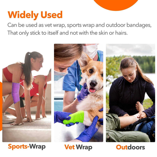 2 inch x 5 Yards Non-Woven Self Adhesive Bandage Wrap K656198