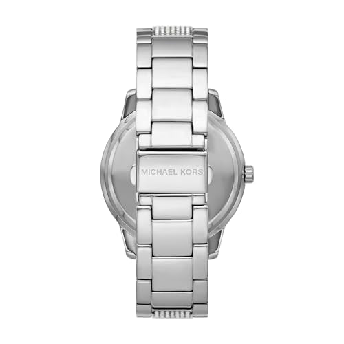 Stainless Steel and Pavé Crystal Multifunction Watch F410113