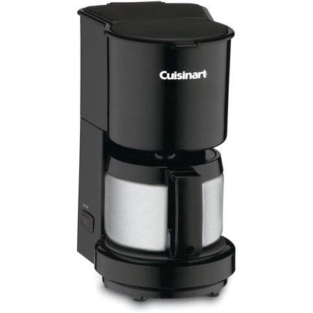 4-Cup Black Coffeemaker with Stainless-Steel Carafe M2332