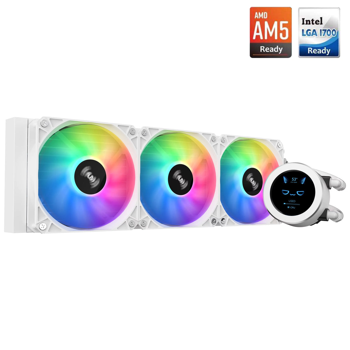 360 CPU Liquid Cooler White A218