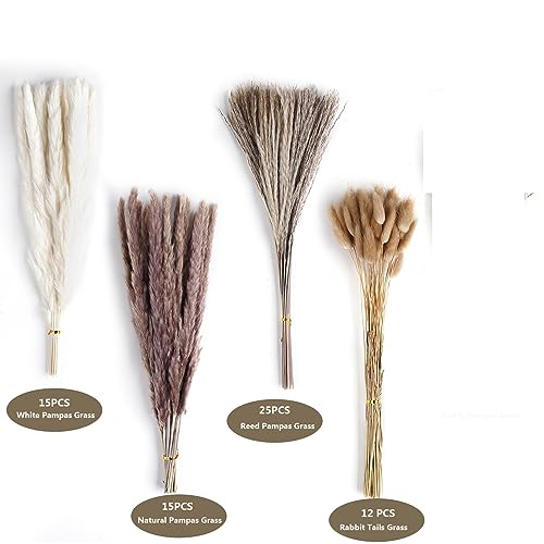 100PCS Natural Dried Pampas Grass Bouquet B6984