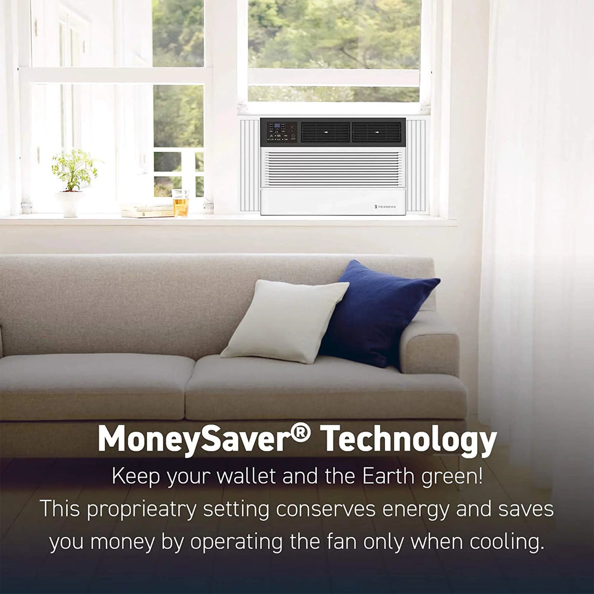 White Wi-Fi Controlled Window Air Conditioner M58744