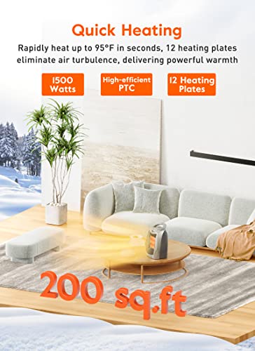 Portable Electric Ceramic Space Heater with Thermostat M692