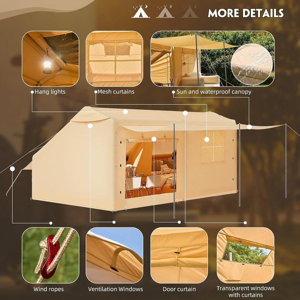 Extra Large Inflatable Camping Tent with Pump X119318