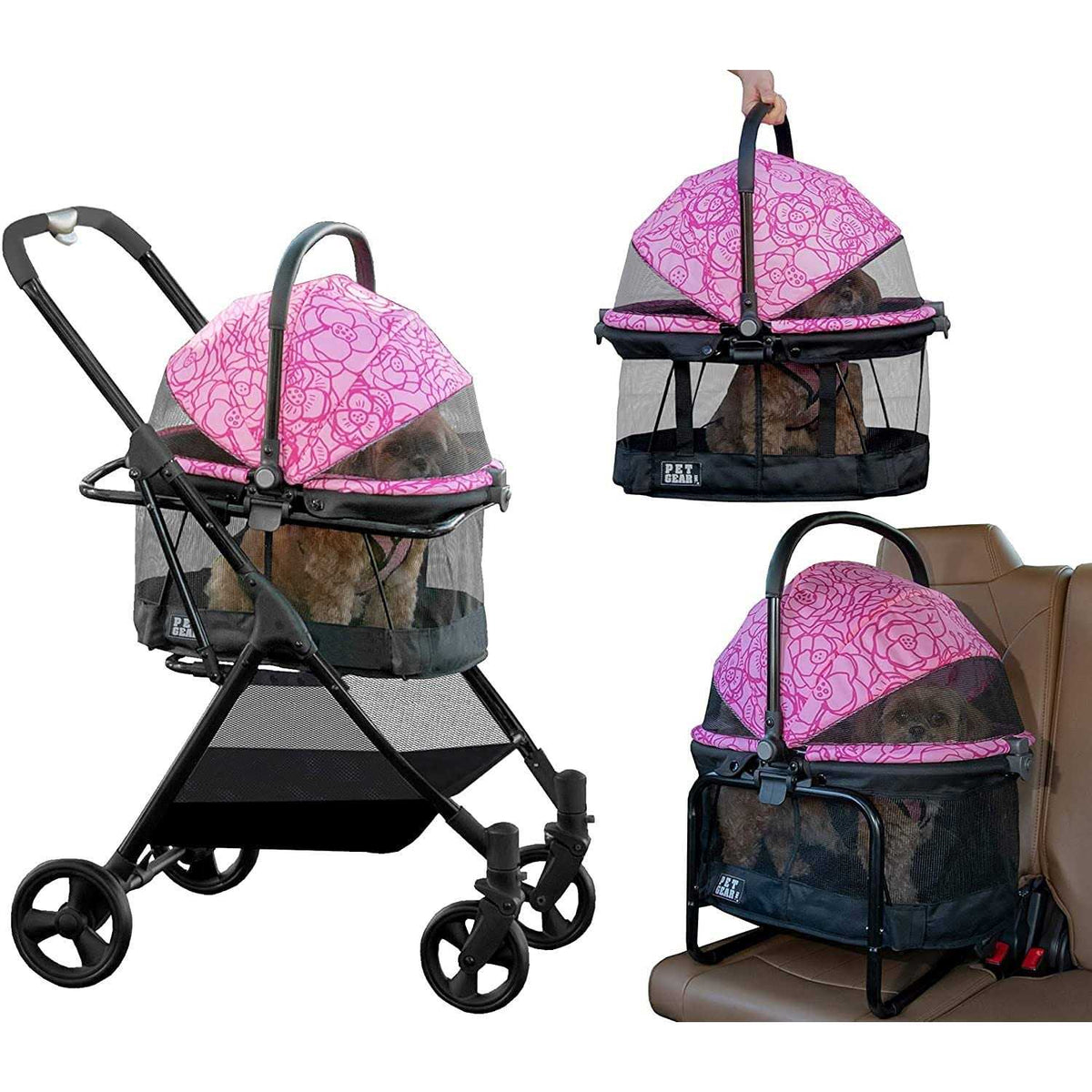 Pet Stroller Booster and Carrier Travel System R19088