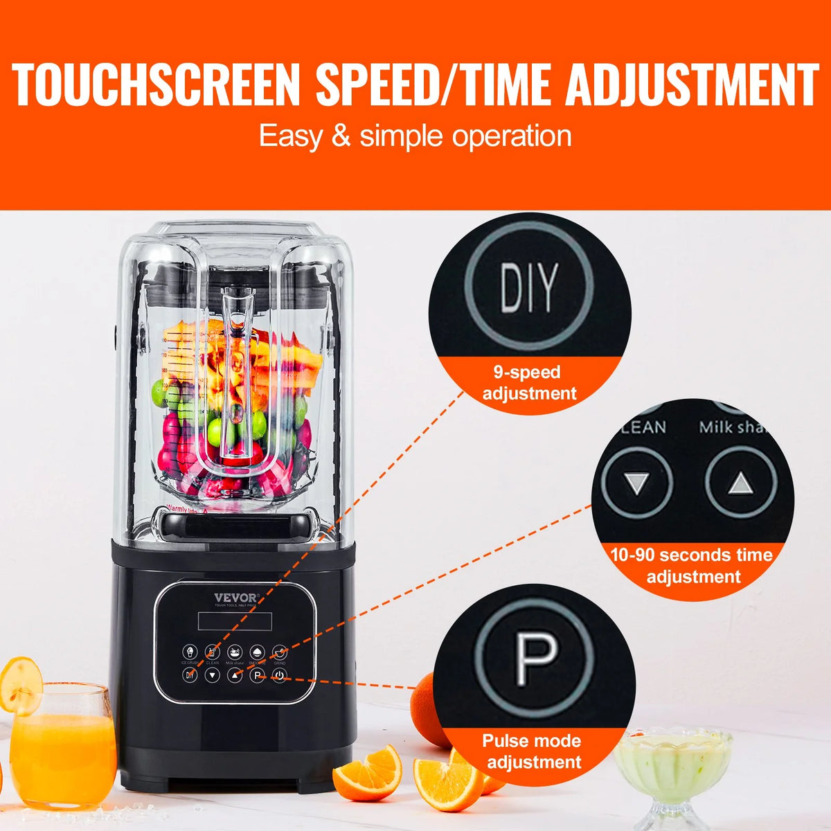 68 oz Stainless Steel Commercial Blender H24926