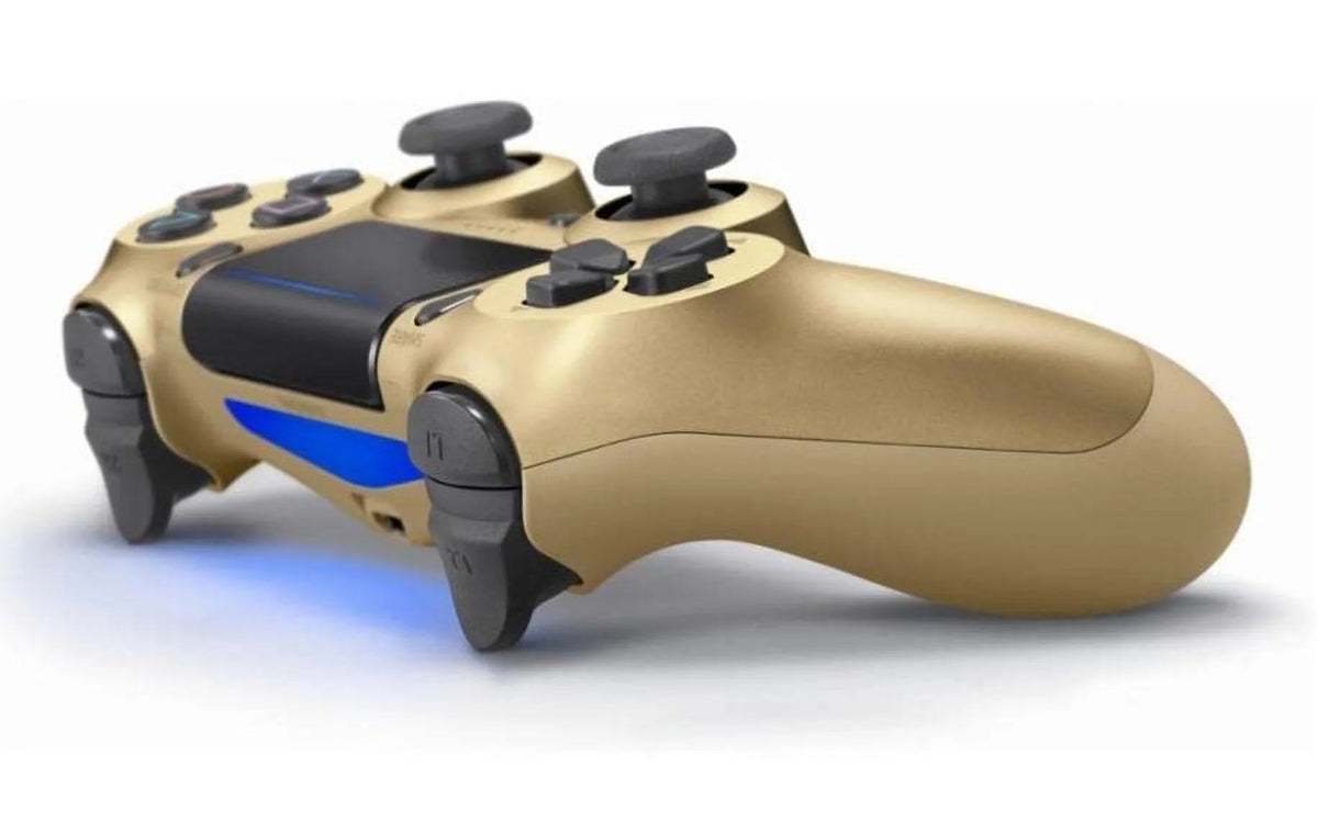 Gold Gaming Controller PS4 Console With Cleaning Kit Bundle U67726
