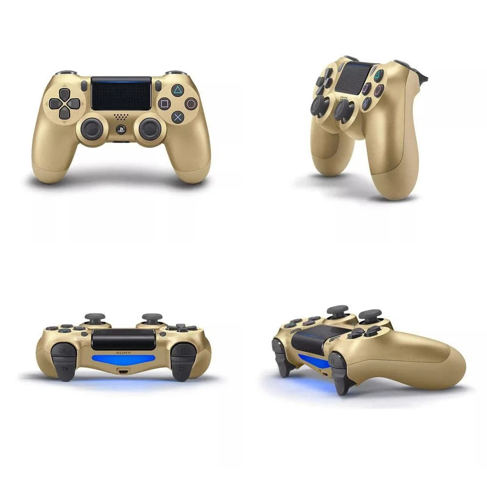 Gold Gaming Controller PS4 Console With Cleaning Kit Bundle U67726