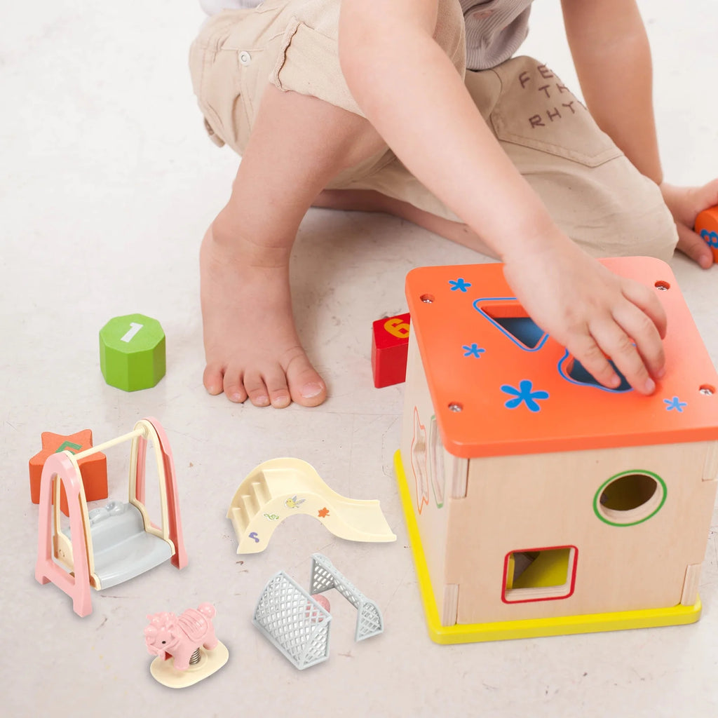 Miniature Dollhouse Kitchen Play Set with Refrigerator I660361
