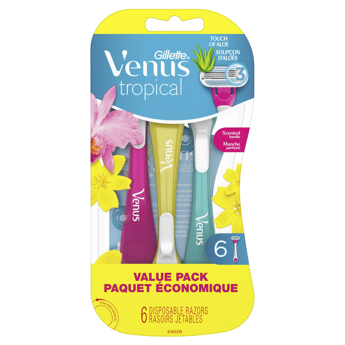 Disposable Razor, 3 Count P821610