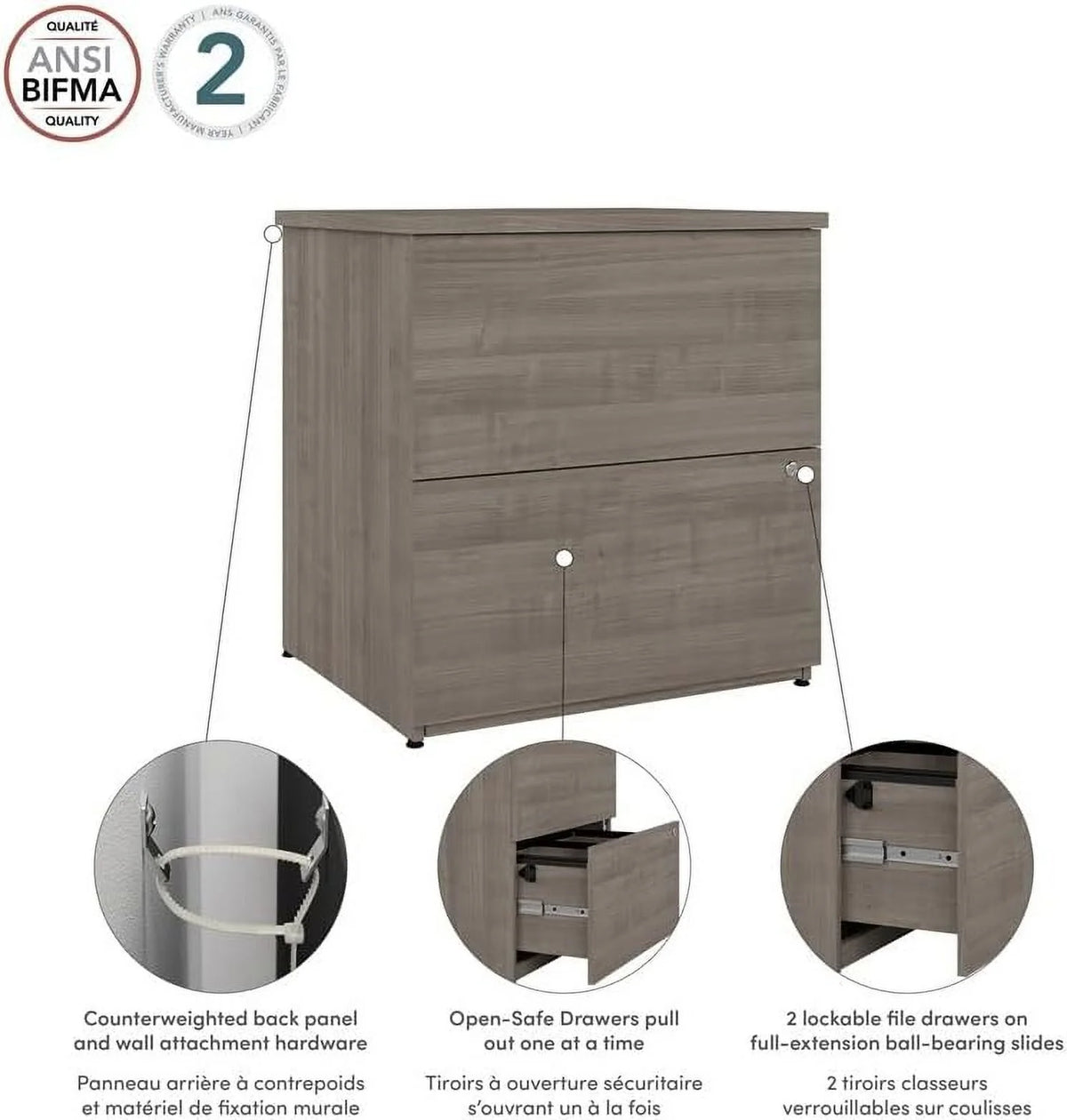 Engineered Wood Lateral File Cabinet L48567