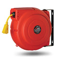 Retractable Extension Cord Reel 12AWG x 65' Heavy Duty Commercial Cable Triple Tap Connector Power 15A 125VAC 1875W E966198