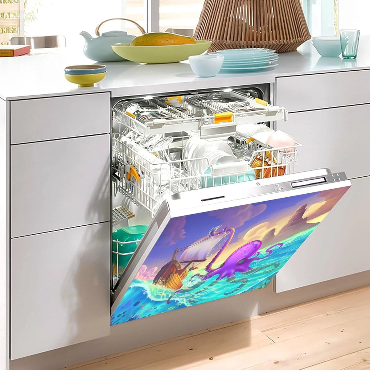 Octopus Tentacles Dishwasher Magnet Sticker 23"x26" X739318