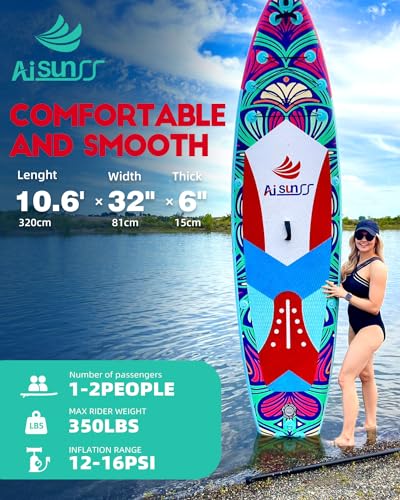 Inflatable Paddle Board with Carry Bag, Hand Pump, Waterproof Bag and Paddle M149705