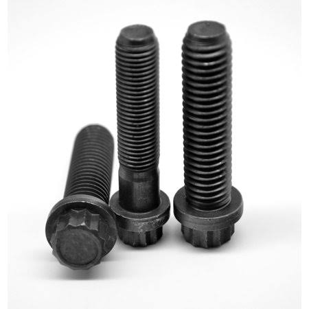 5/8-18 x 1 Fine Thread 12-Point Flange Screw Alloy Steel Thermal Black Oxide Pk 50 L35742