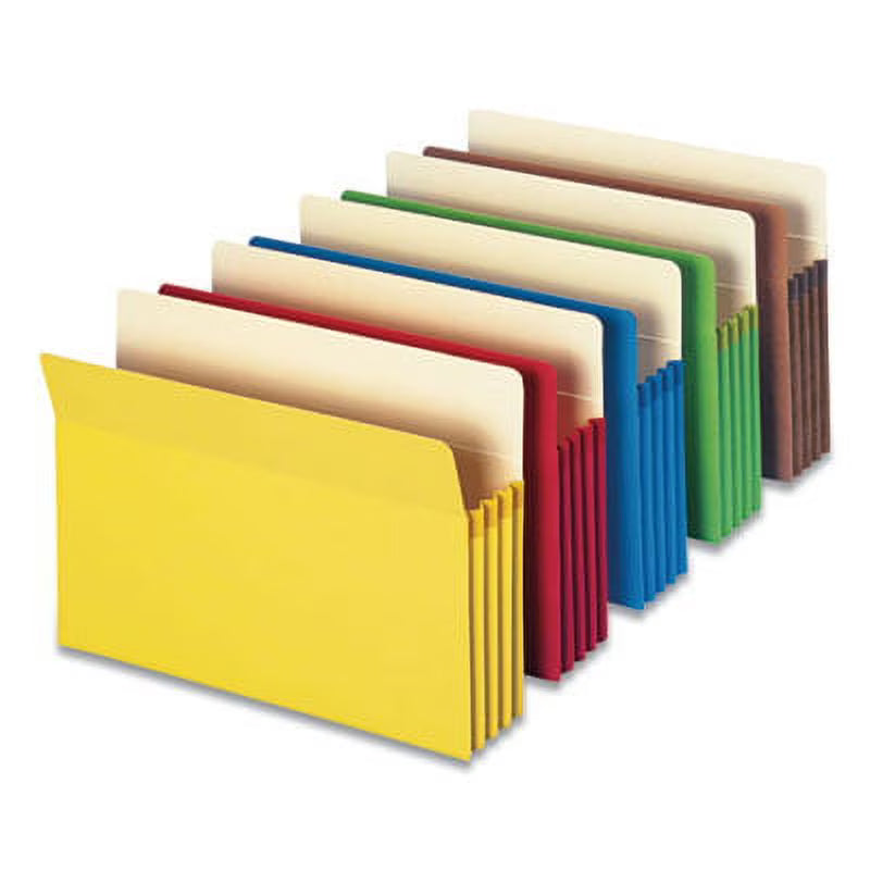 Colored File Pocket, Straight Tab, Legal, 5/Pack U6575