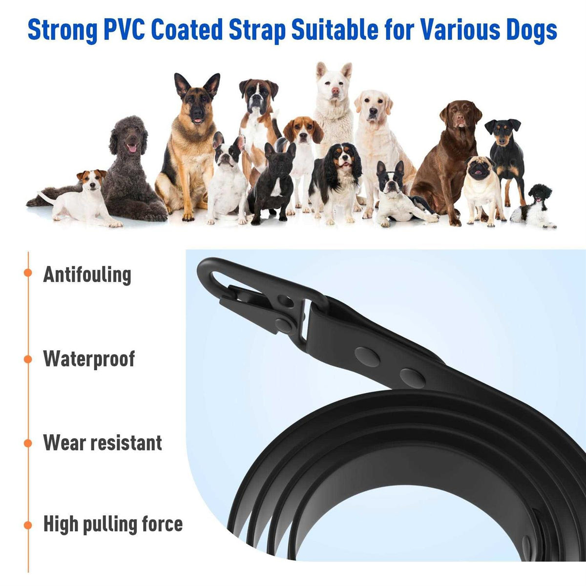 Rotating Dog Bike Leash for 2 Dogs Quick Release T80566