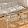 Acrylic Cloud Shape Coffee Table 39"x28"x16" Clear Irregular Coffee Table V33183