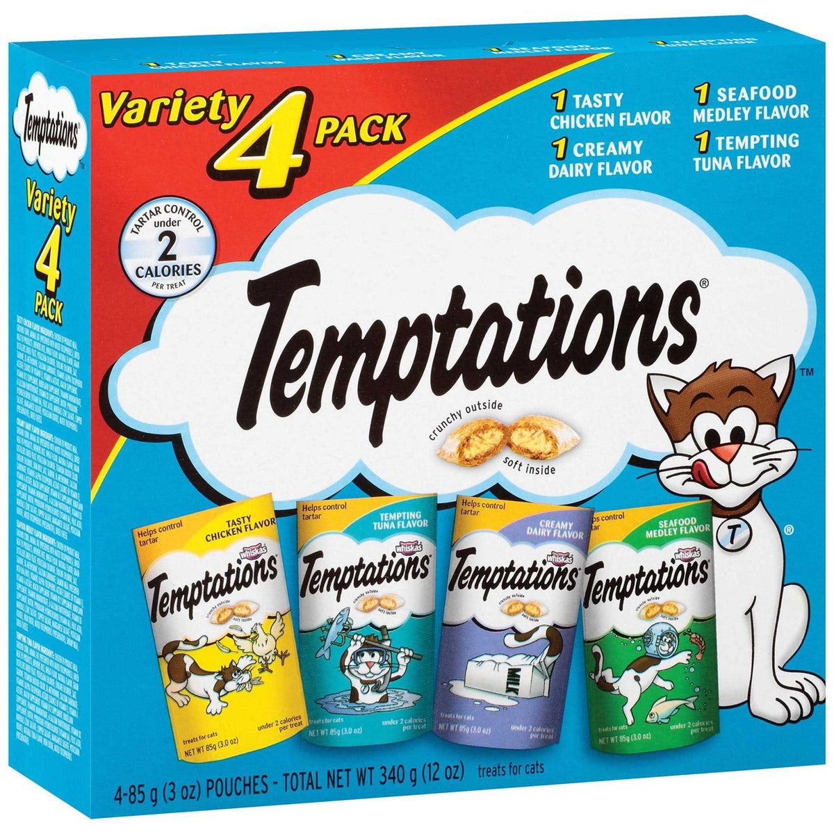 Classic Crunchy and Soft Cat Treats Variety Pack K470309