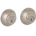 Satin Nickel Round Double Cylinder Deadbolt K78804