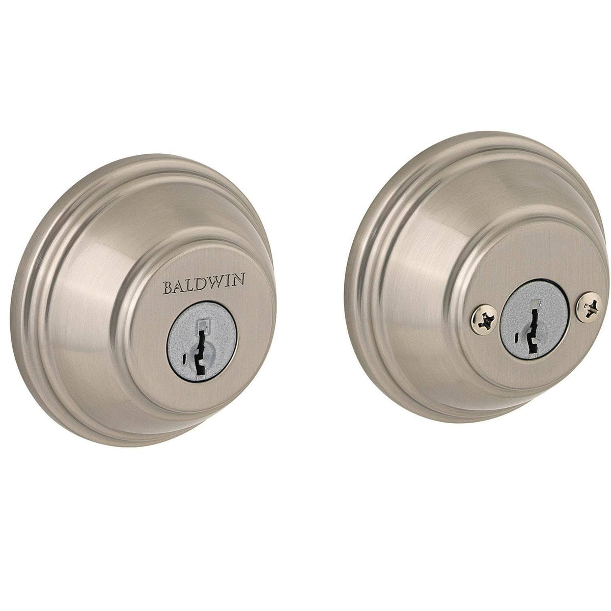 Satin Nickel Round Double Cylinder Deadbolt K78804