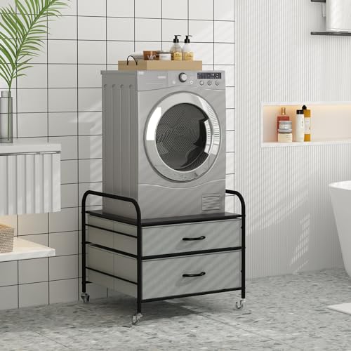 Mini Fridge Stand with 2 Drawer Storage N4849