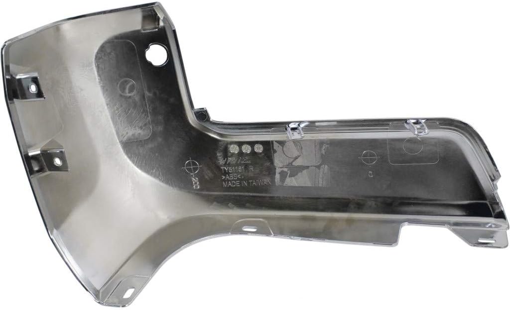 Toyota Tacoma Rear Chrome Plastic Bumper End Pair D7004