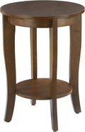 Espresso Round End Table Z811978