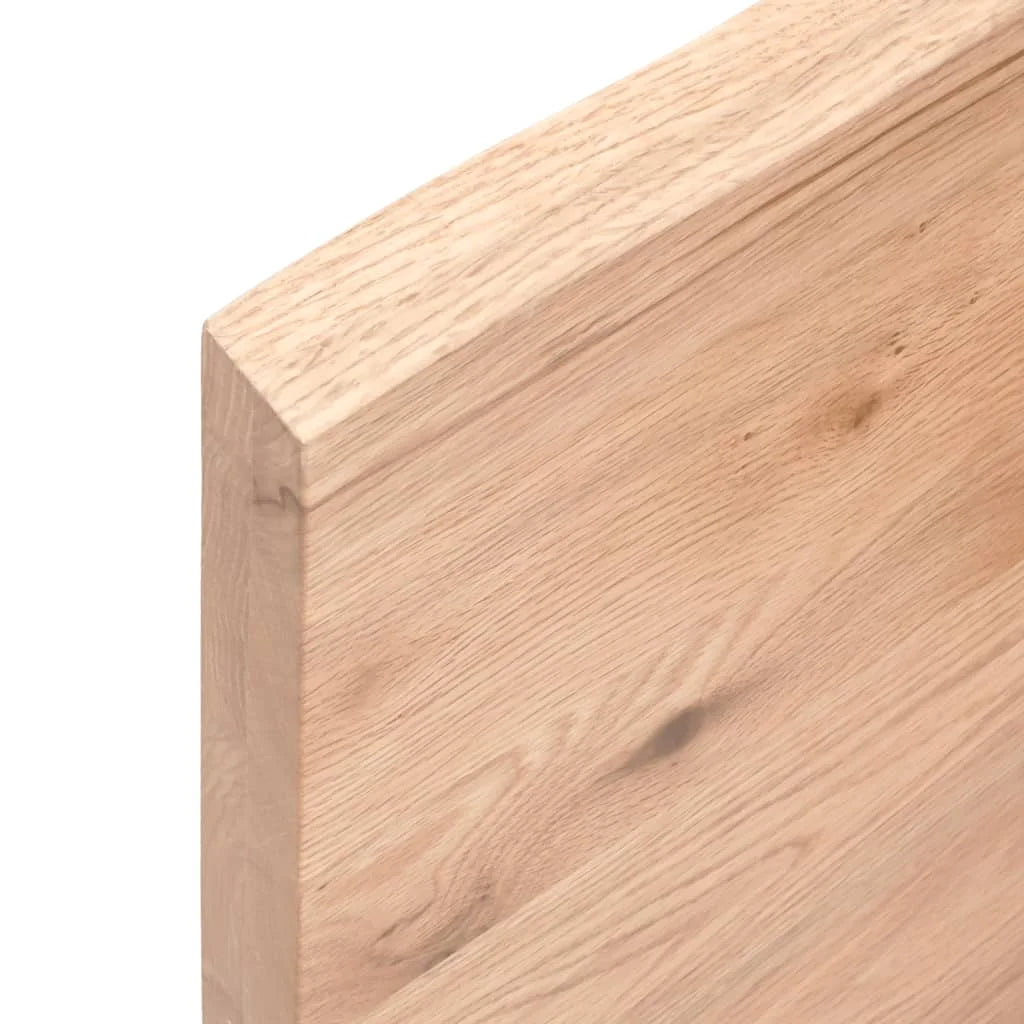 Light Brown Oak Wood Wall Shelf H56548