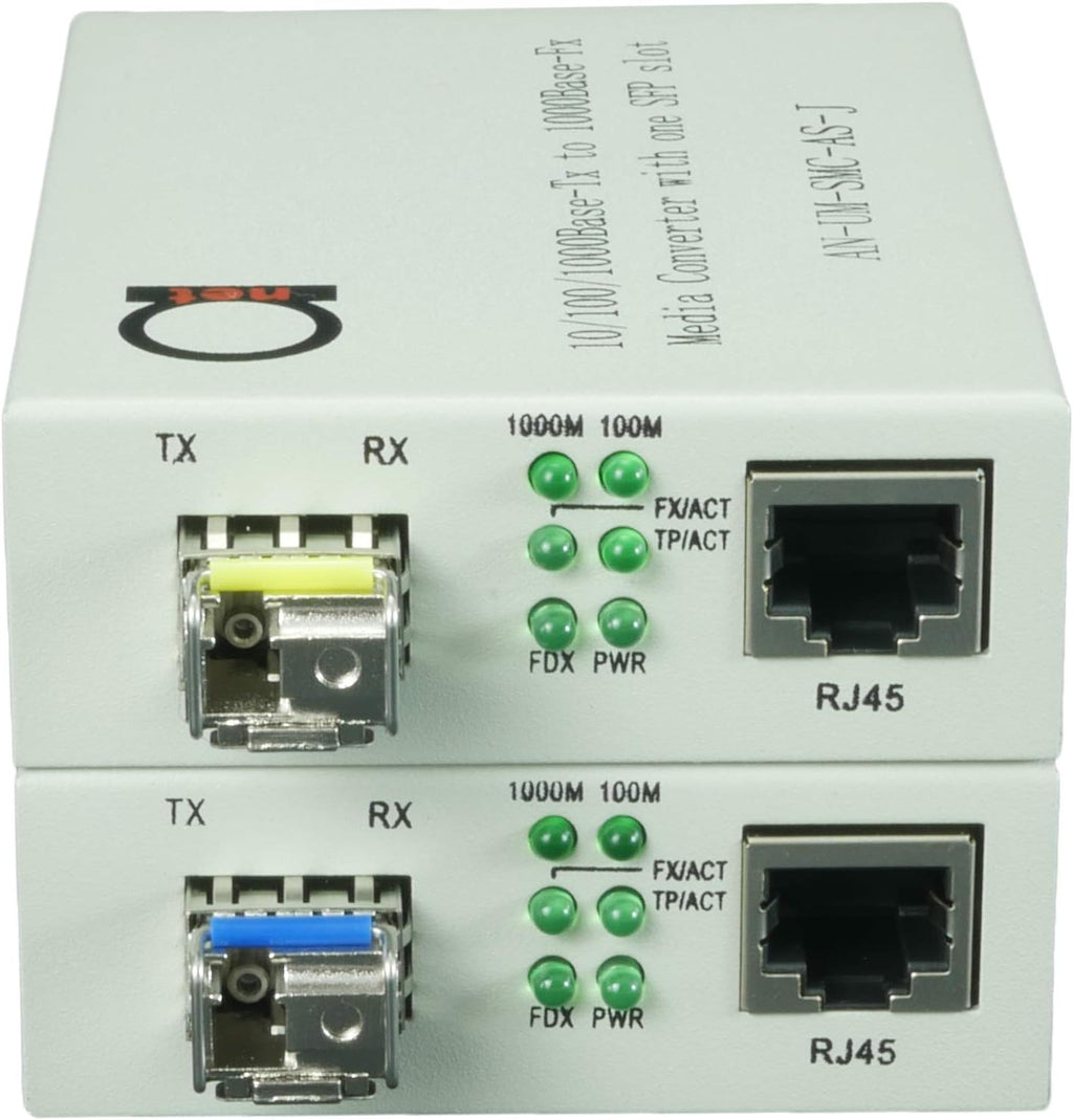 Single Mode LC WDM Bi-Di Gigabit Media Converter 20km 1 Pair Y165