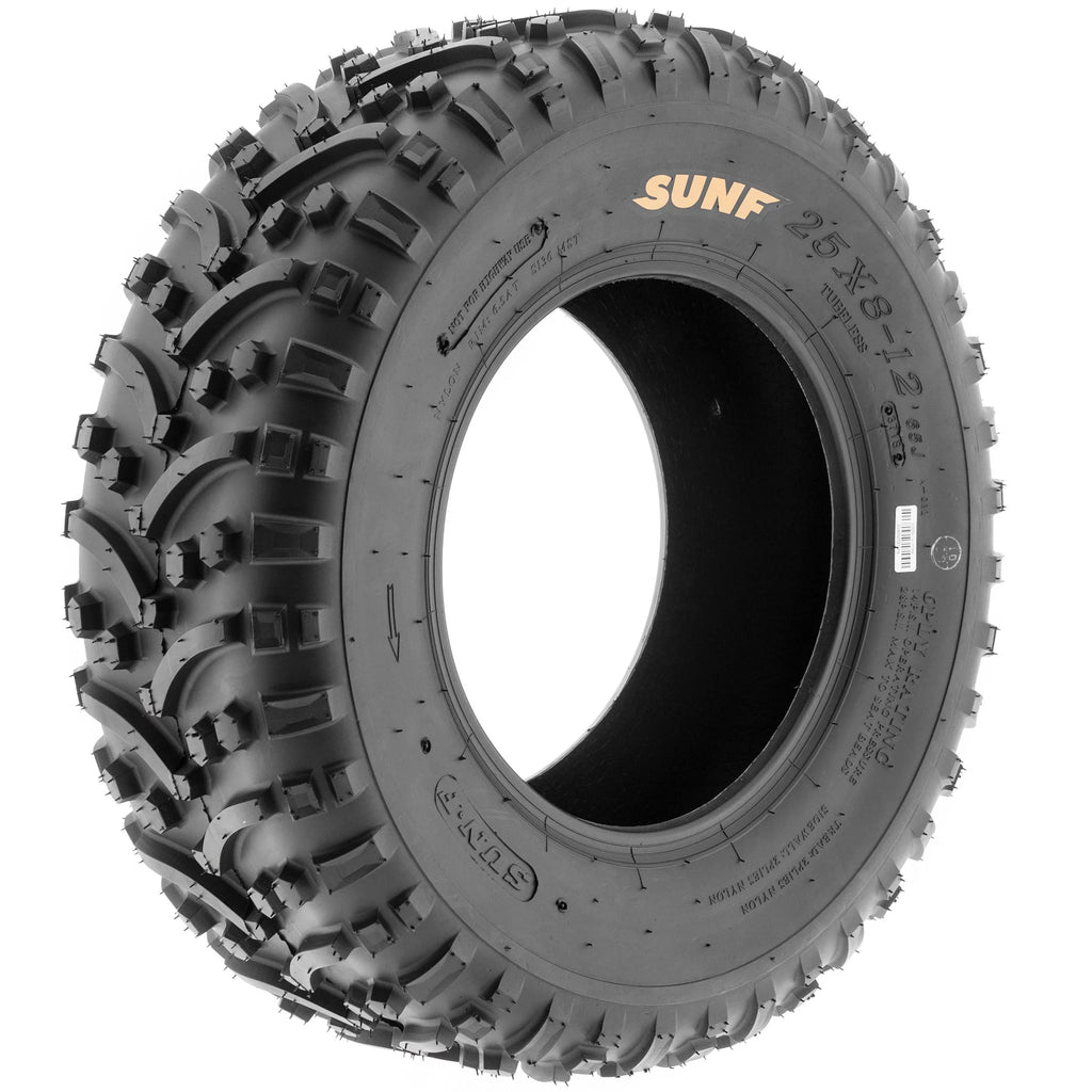 Set of 4 ATV UTV Tires 25x8-12 6 PR K8799