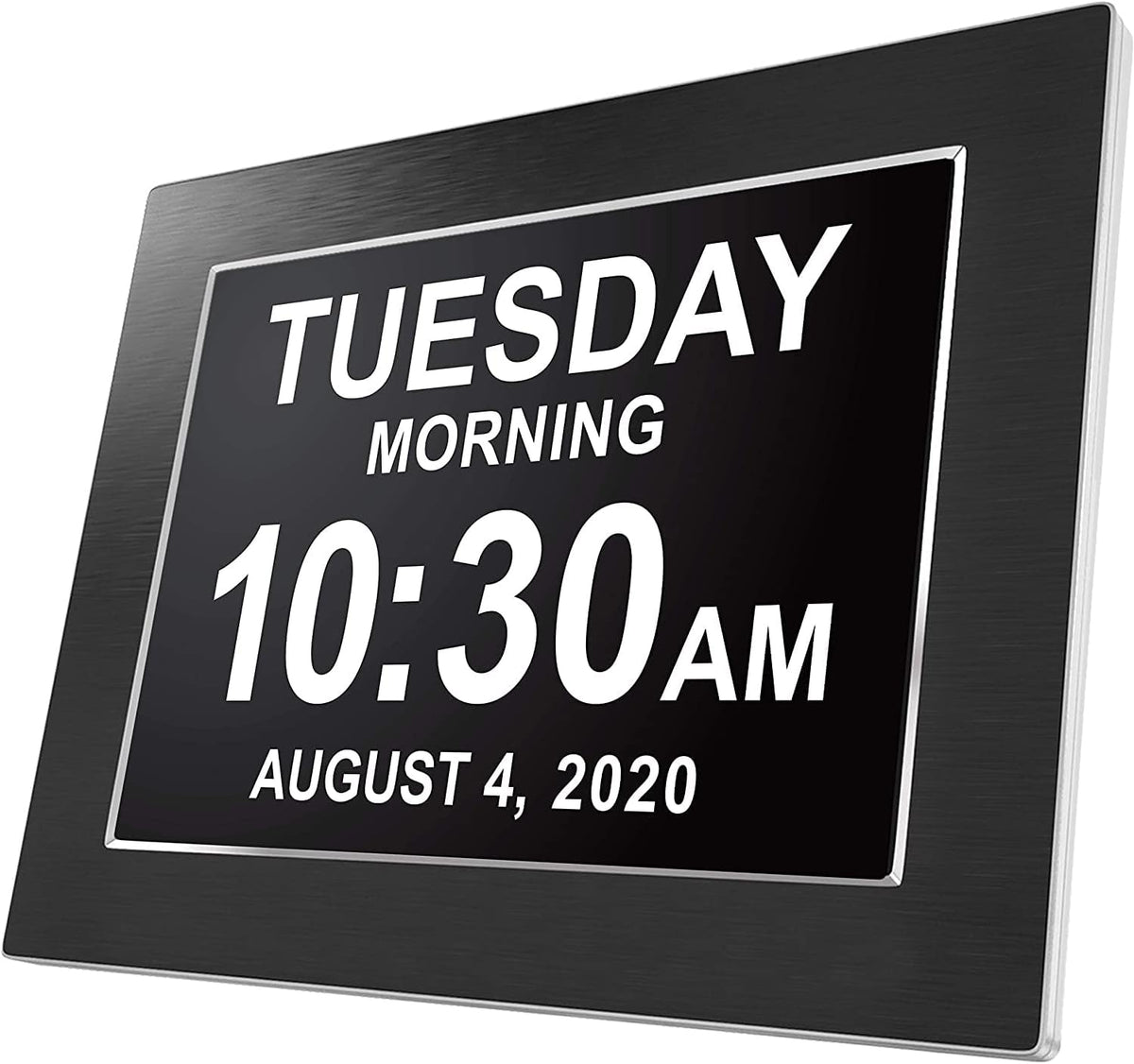 Large Digital Clock with Date and Day of Week (White) G69496