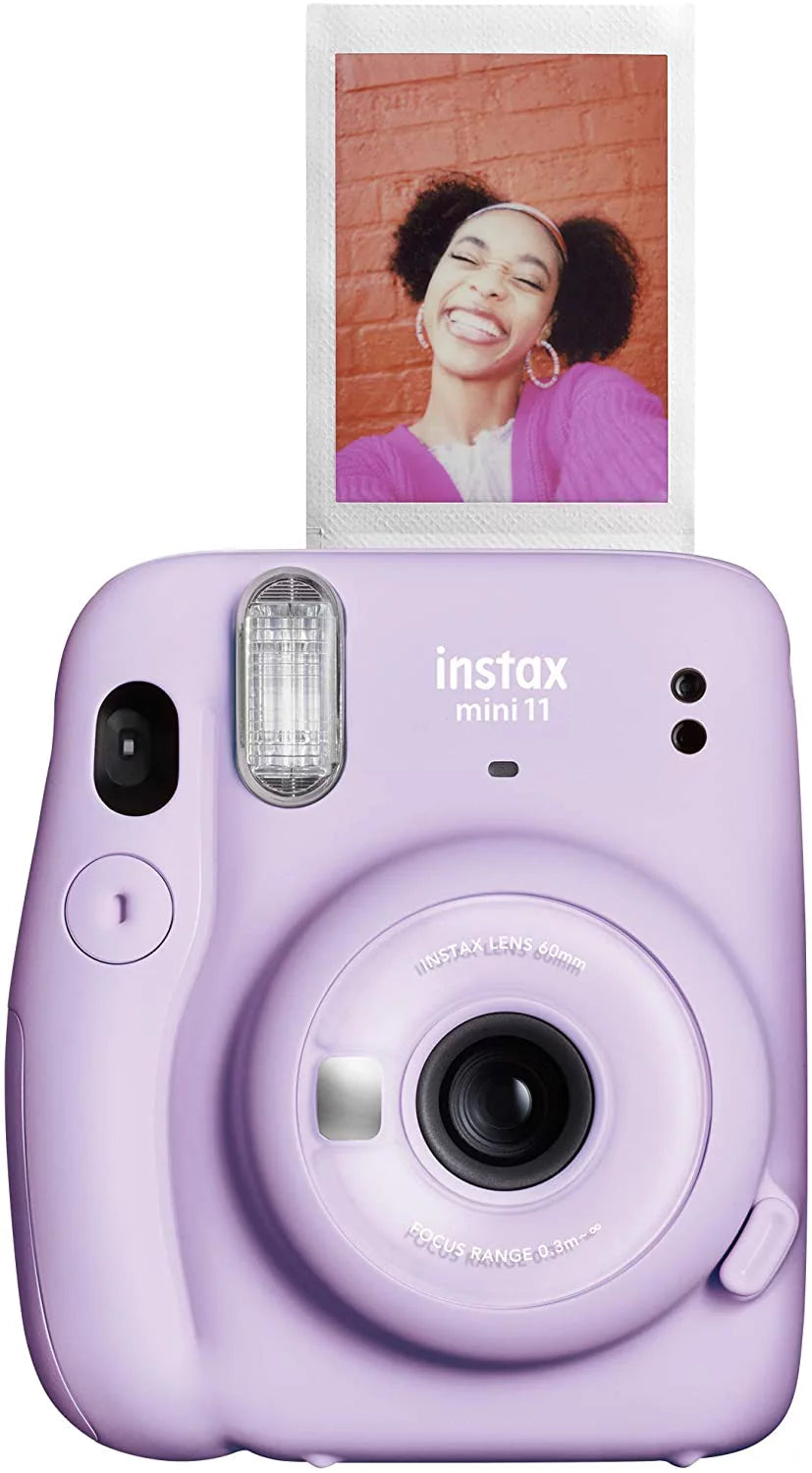 Lilac Purple Instant Camera with Film Twin Pack and Case K738