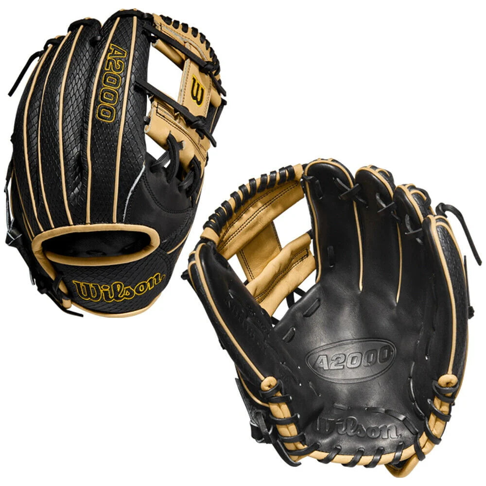 11.75 Baseball Glove Cross Web Black/Blonde Right Hand O8398