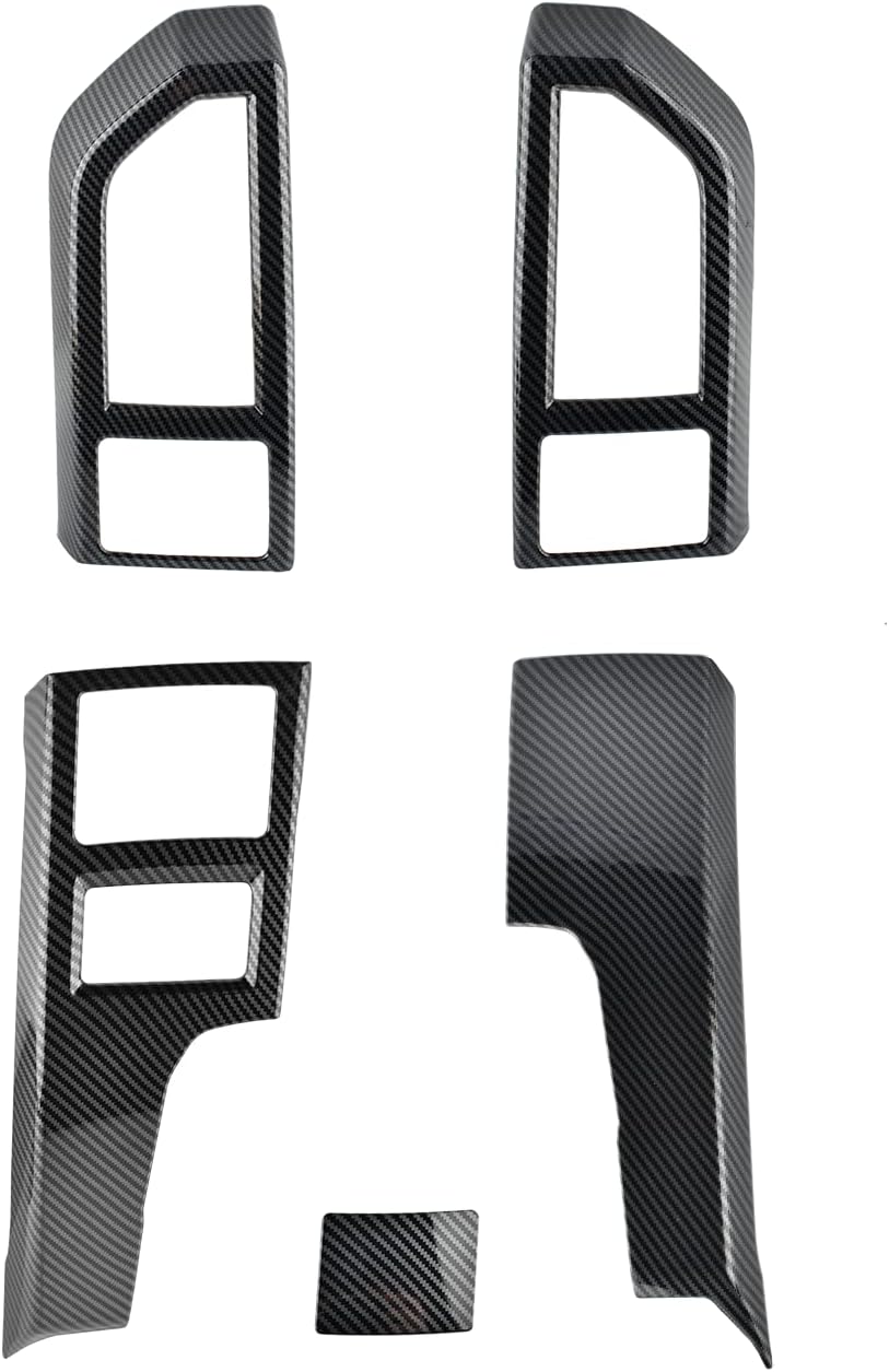 Carbon Fiber Pattern Air Conditioner Vent Cover AC Outlet for Ford F150 2015-2020 O993858