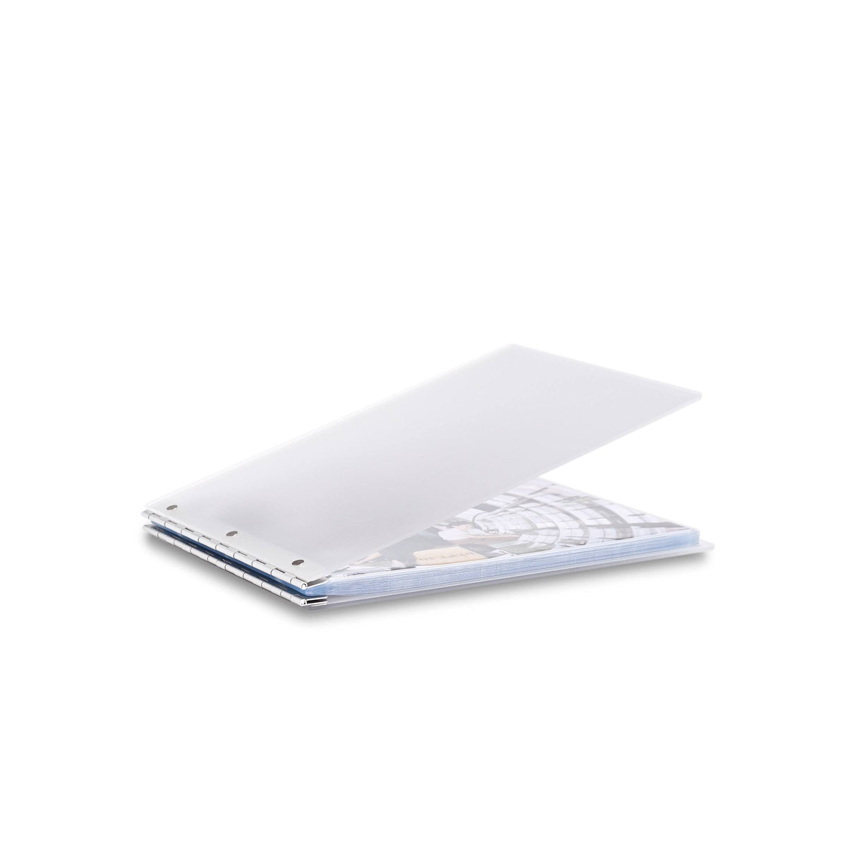 8.5x11 Landscape Screwpost Binder Mist with 20 Sheet Protectors C595783