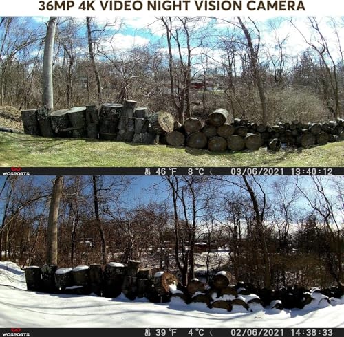 48MP 4K Trail Camera with Night Vision IP66 Waterproof H458268