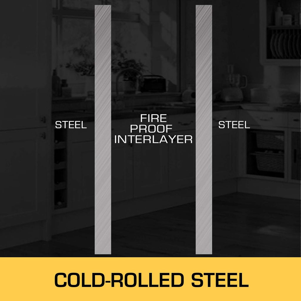 Galvanized Steel Flammable Storage Cabinet with Adjustable Shelf B641621