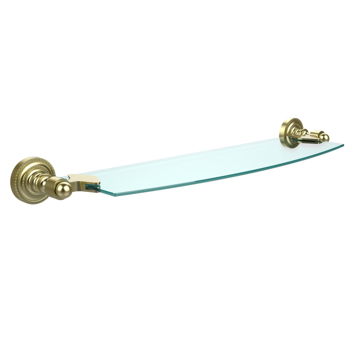 18 inch Polished Chrome Glass Shelf V1258