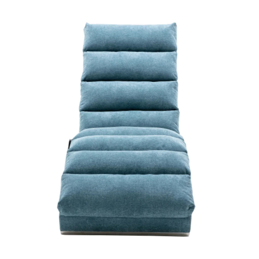 Blue Linen Chaise Lounge L49002