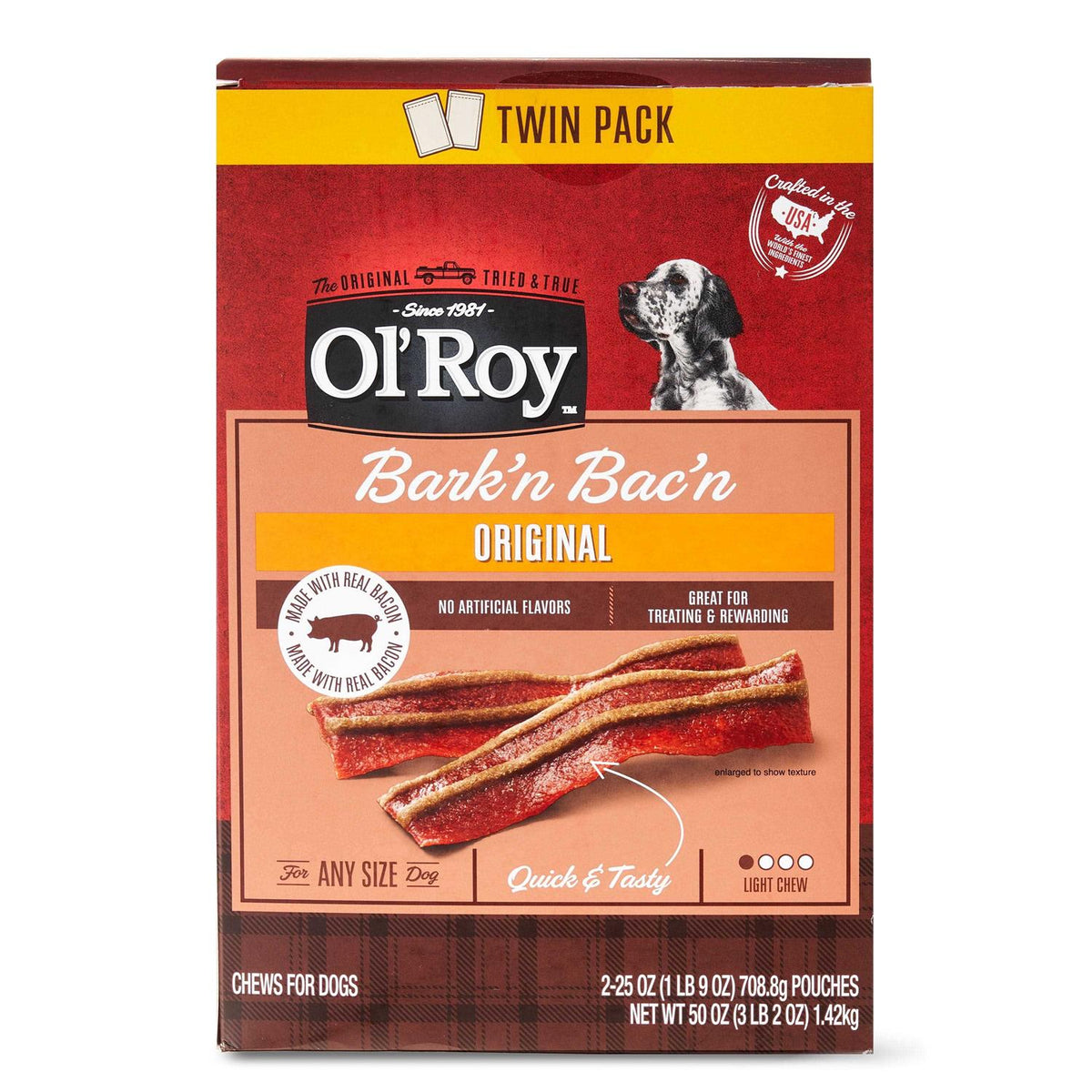 Bark'n Bac'n Dog Treats X2595