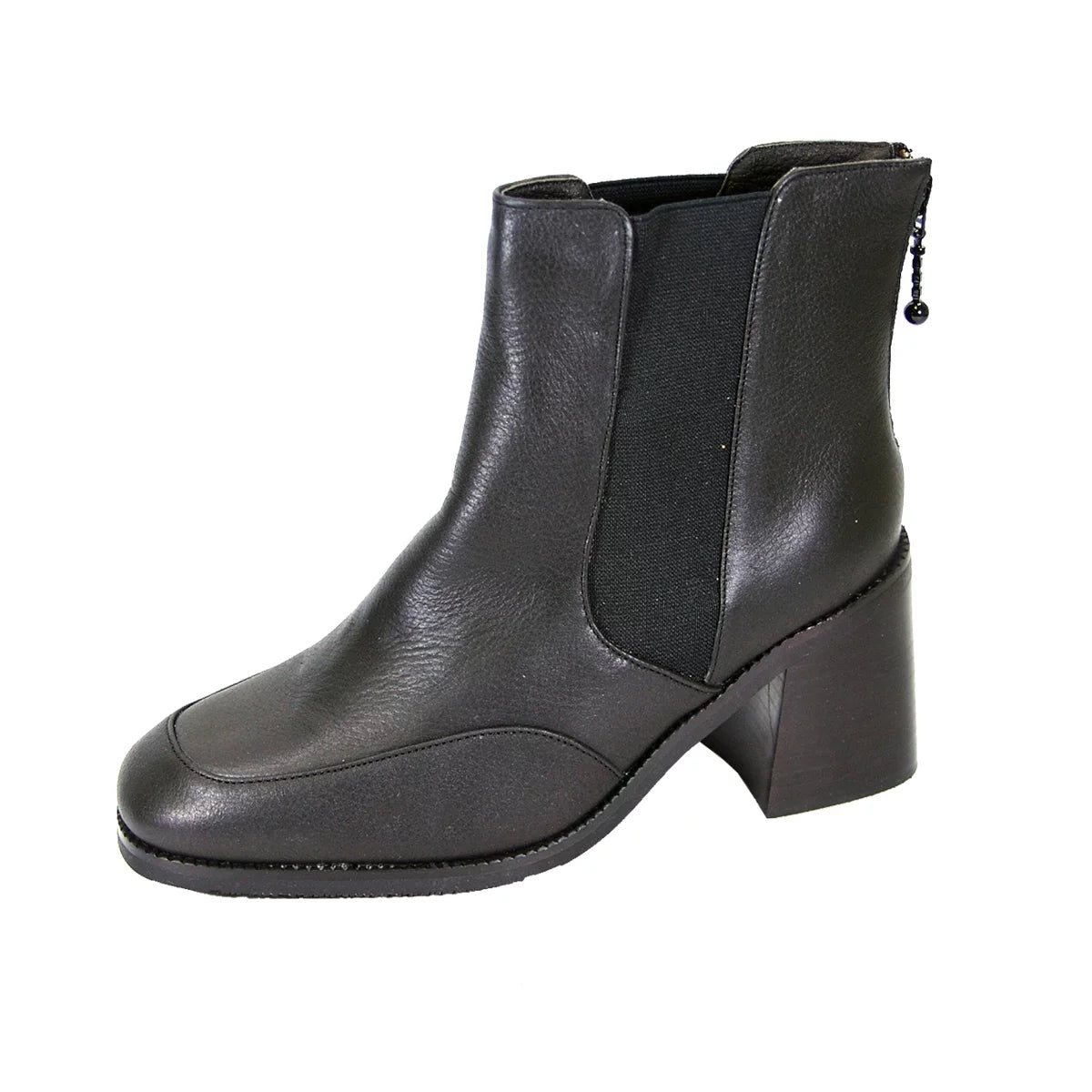Women's Wide Width Leather Ankle Boots U38842