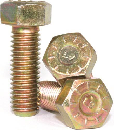 1/2-13 x 2 1/4 Hex Cap Screw Yellow Zinc Plated D9856