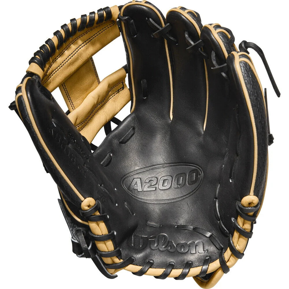 11.75 Baseball Glove Cross Web Black/Blonde Right Hand O8398