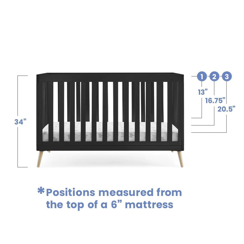 4-in-1 Convertible Baby Crib C57272