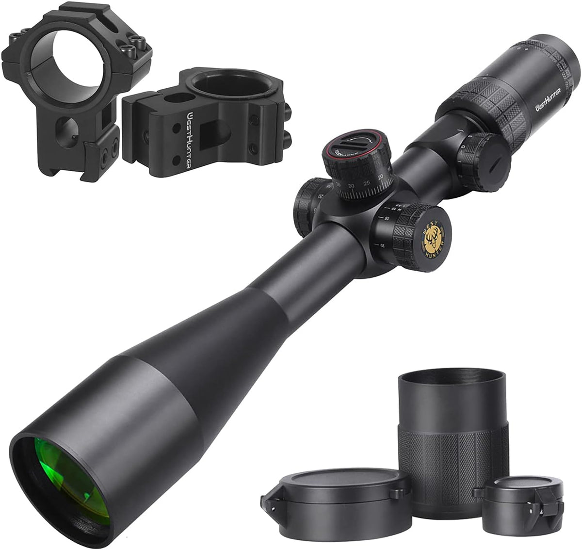 30 mm Tube First Focal Plane Illuminated Etched Glass Reticle Tactical 1/10 MIL Precision Shooting Scope F4043