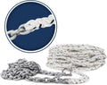 Nylon 3 Strand Anchor Rode with Galvanized Steel Chain and Stainless Steel Shackle B423976