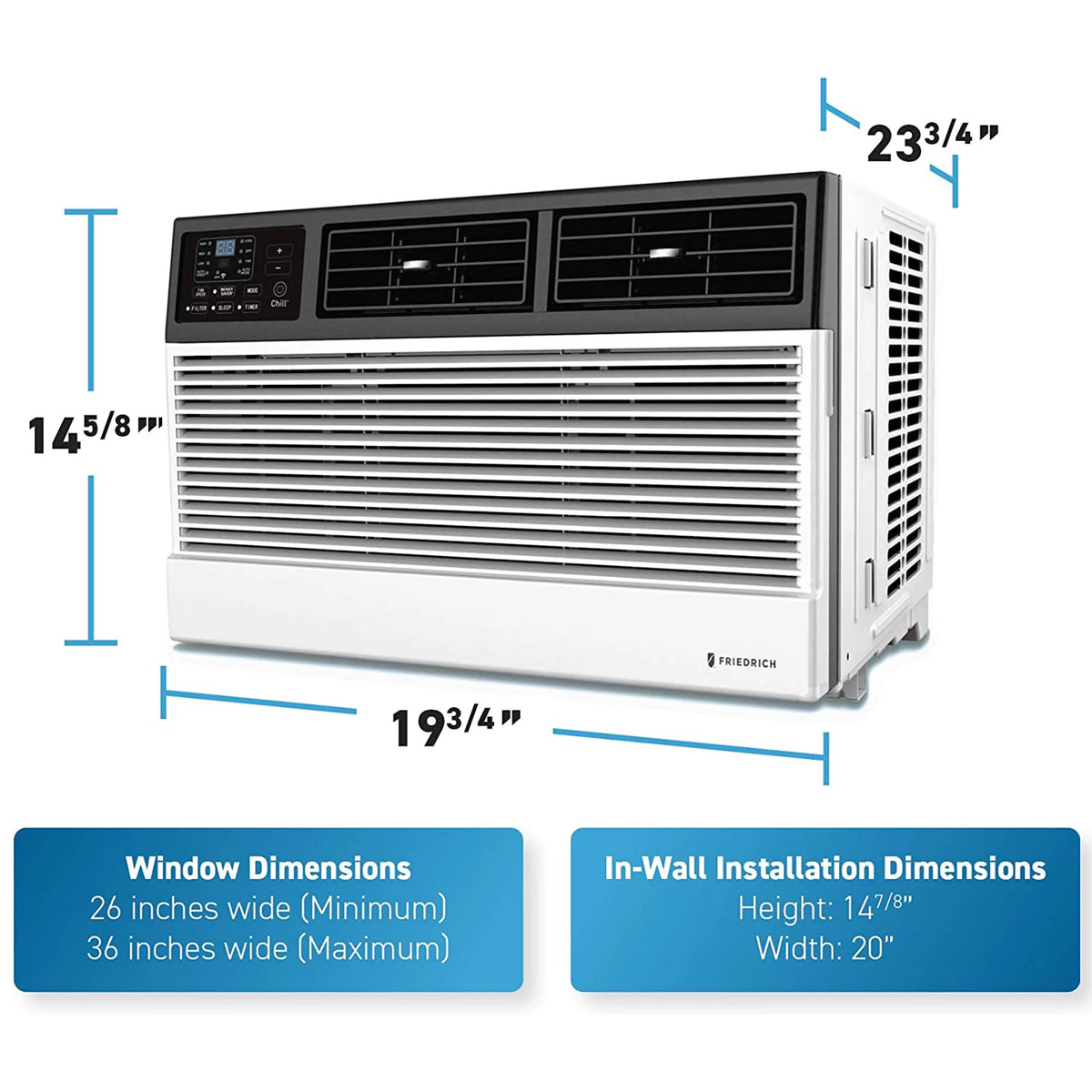 White Wi-Fi Controlled Window Air Conditioner M58744
