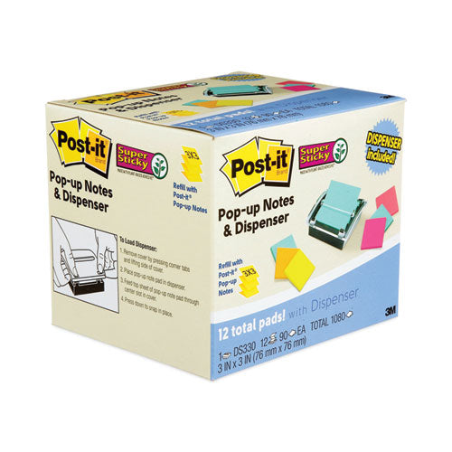 Pop-up Dispenser Value Pack, Black/Clear, 10 Packs Y37783